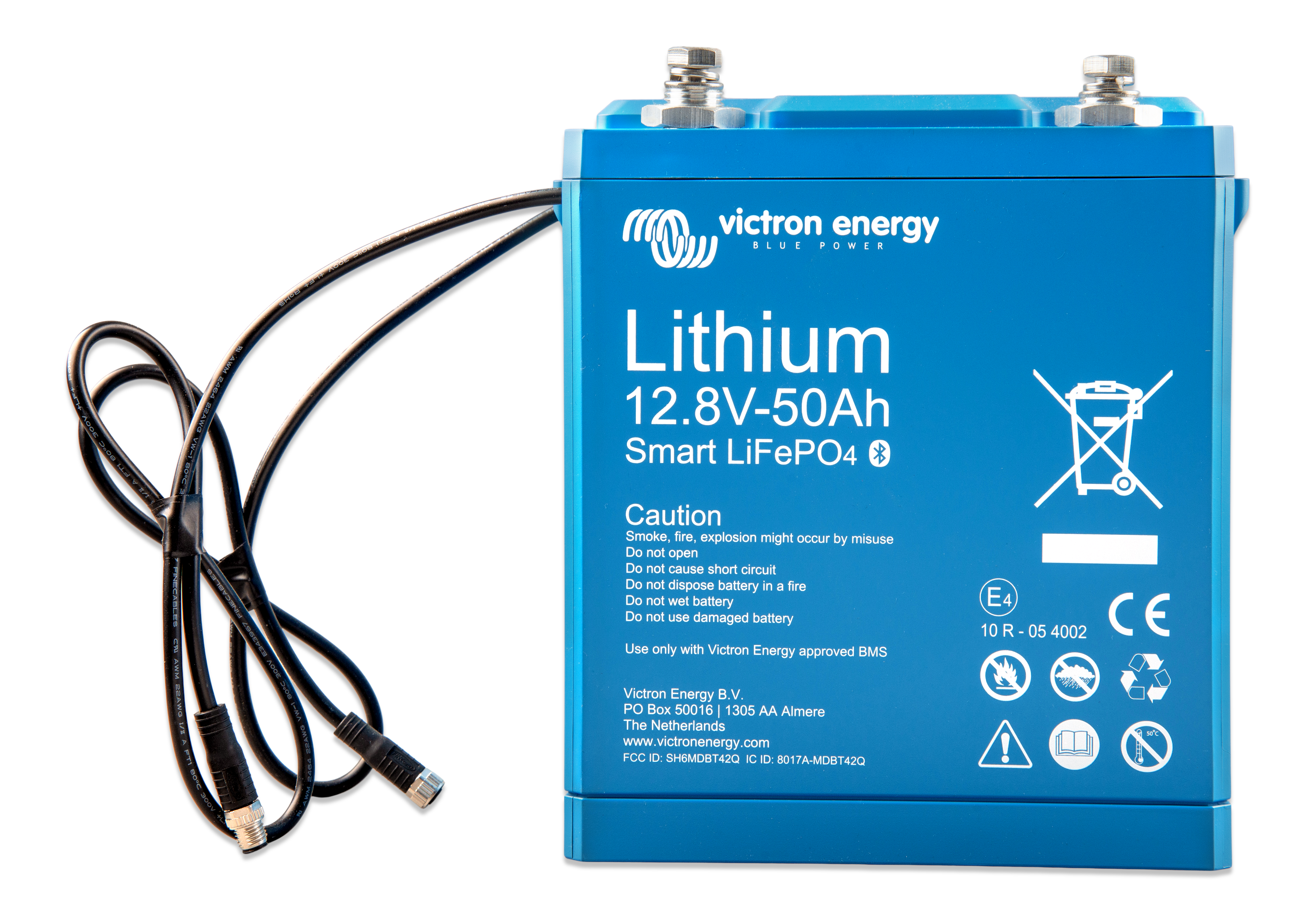 12V-50Ah-Lithium-battery-front LiFePO4 Battery 25,6V/200Ah - Smart-a - Görsel 1