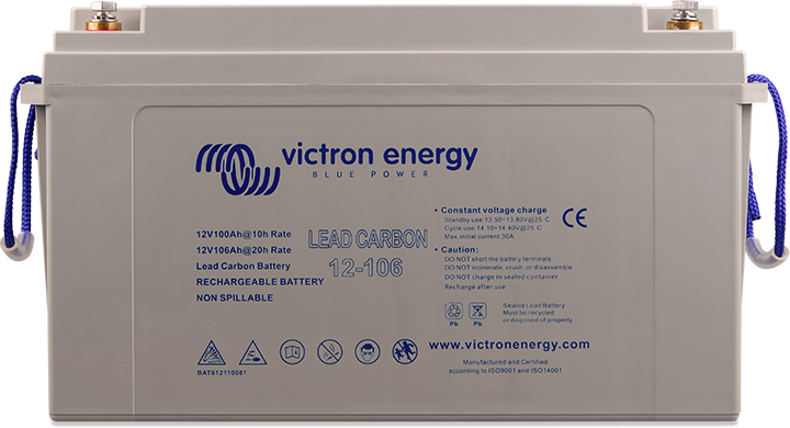 409_184_20181105111008 Lead Carbon Battery 12V/106Ah (M8) - Görsel 1