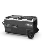 ICECO K75D 12/24Volt 75 Litre Akülü/Kablolu/ Çift Bölmeli Kompresörlü Tekerlekli Outdoor Oto Buzdolabı/Dondurucu (Akü Dahil Değildir) - Görsel 2
