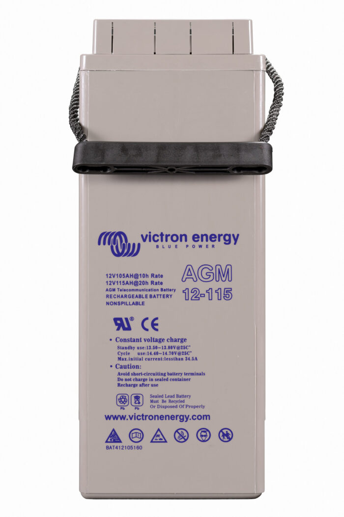 12V/115Ah AGM Telecom Batt.  (M8) - Görsel 2