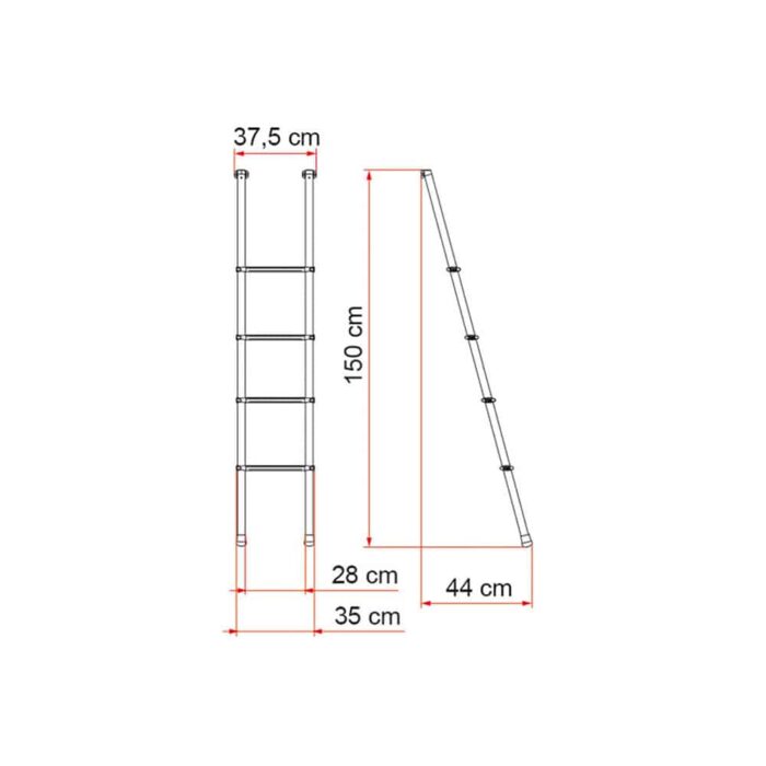 Fiamma Deluxe 4B - 4 Adımlı Merdiven - Görsel 2