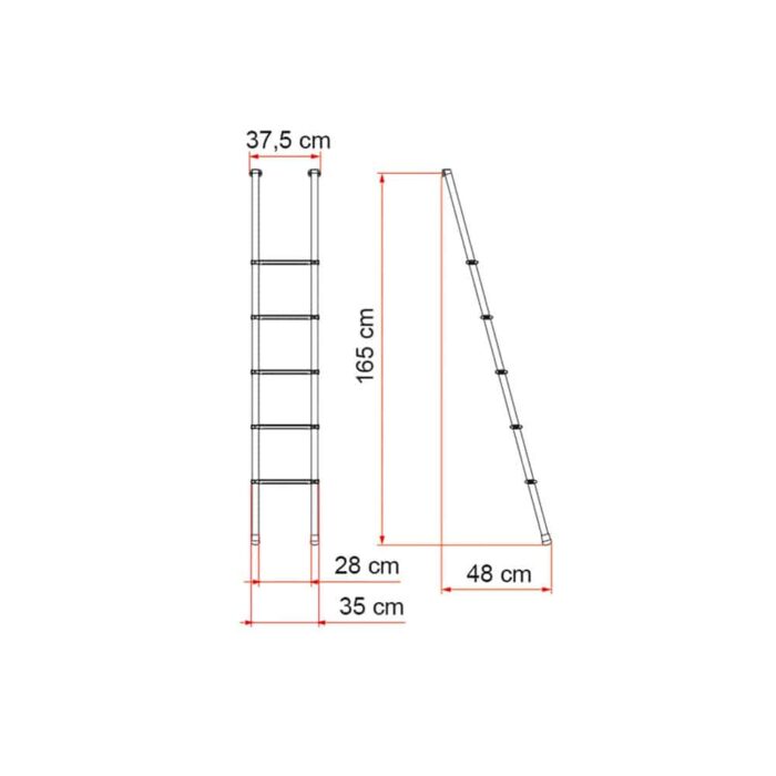 Fiamma Deluxe 5B - 5 Adımlı Merdiven - Görsel 2
