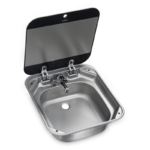 Dometic SNG 4244 Cam Kapaklı Kare Karavan Lavabo/Evye