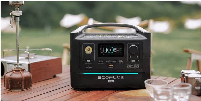 EcoFlow RIVER Max 576Wh Kapasiteli Portatif Güç İstasyonu - Görsel 10