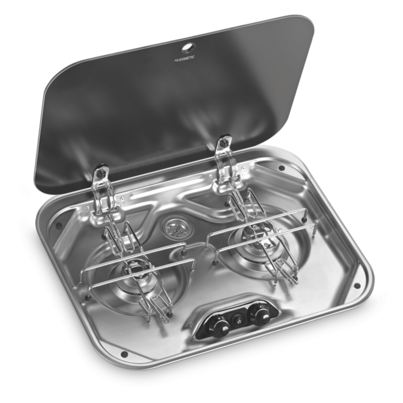 PI8062M-1 Dometic PI8062M Smev Cam Kapaklı İkili Ocak - Görsel 1