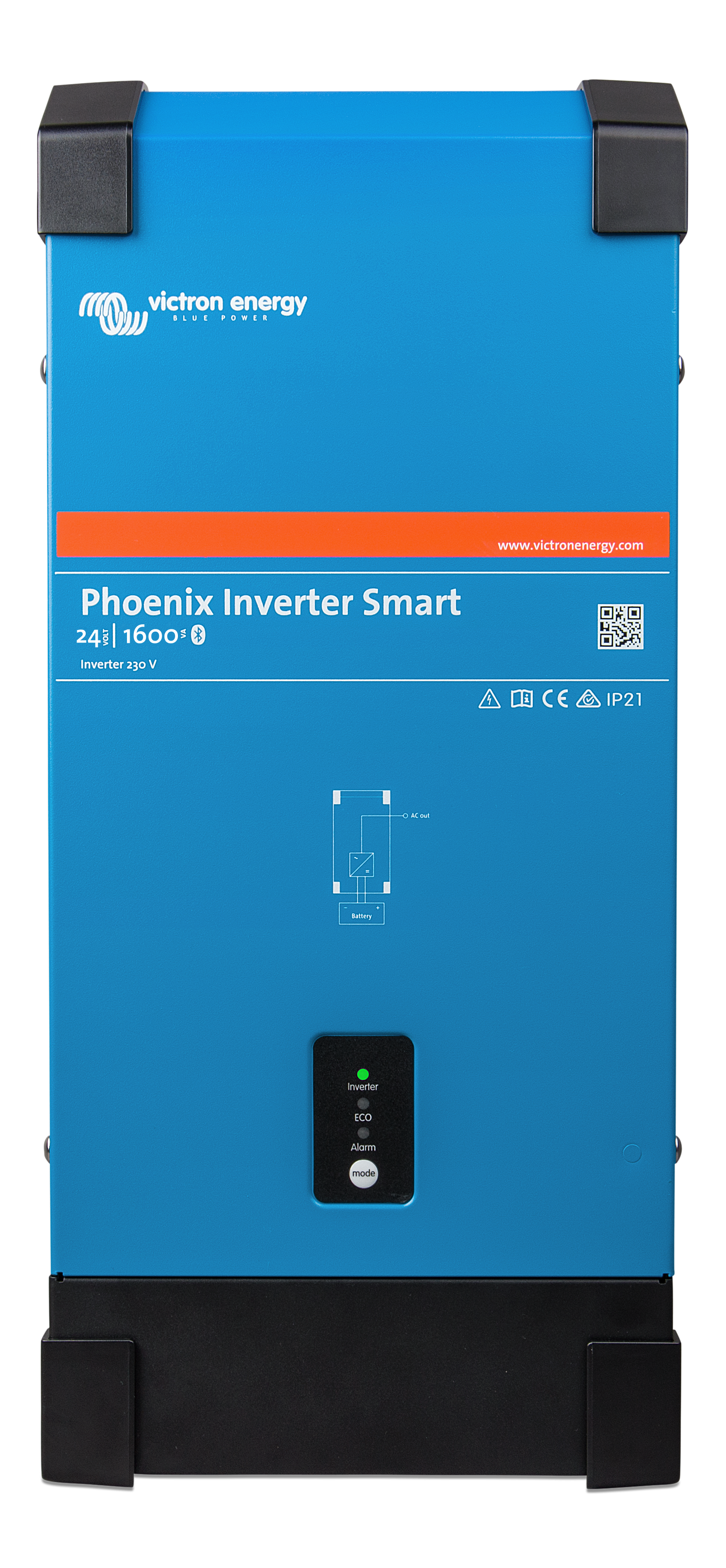 Phoenix-Inverter-Smart-24V-1600VA-front 12V 3000VA Tam Sinüs Inverter, PIN122300000, Victron - Görsel 1