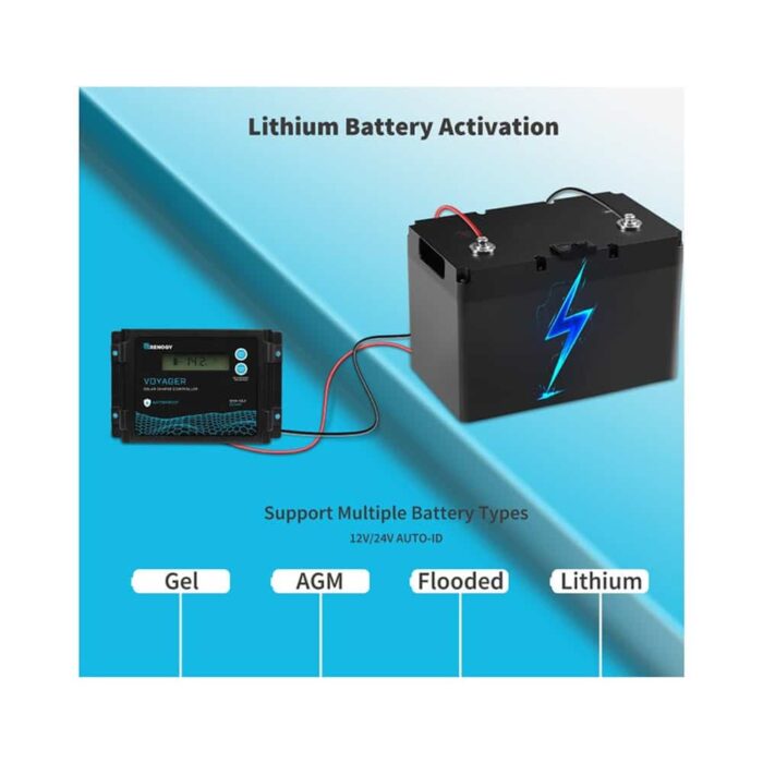 Renogy Solar Şarj Kontrol Göstergesi (20A) - Görsel 2