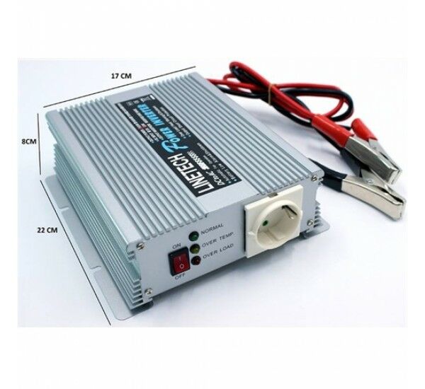 a301-600-24 Linetech 24V 600W Modifiye Sinüs Inverter - Görsel 1