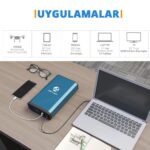 Acopower X230 14.8Volt 13Amper Li-ion Yedek Buzdolabı Aküsü + Powerbank + LED Lamba - Görsel 3