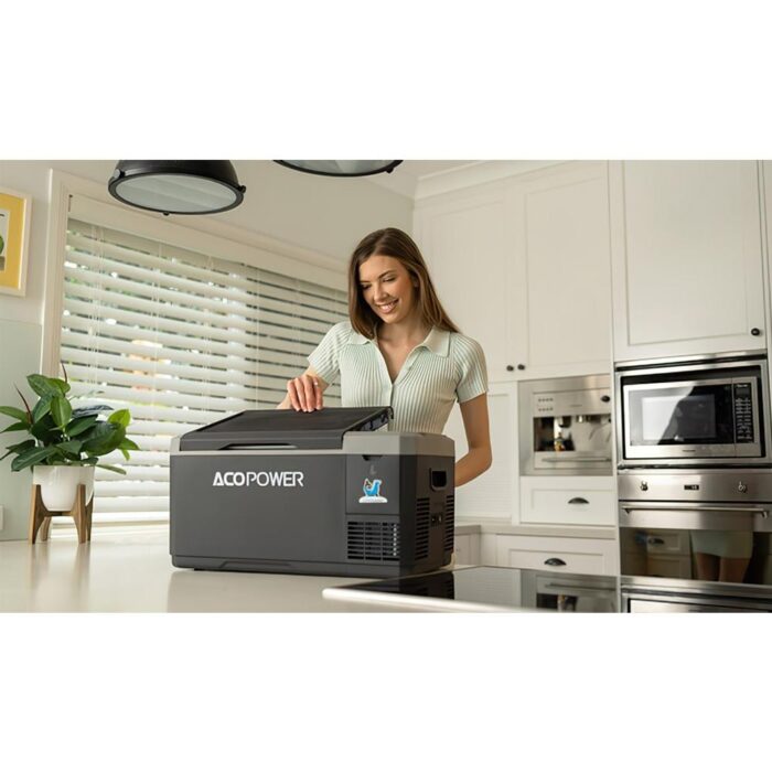 Acopower VX18 12/24/220Volt Akülü/Kablolu 18Litre Kompresörlü Outdoor Oto Buzdolabı + Powerbank + LED Lamba - Görsel 4