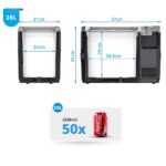 Acopower VX28 12/24/220Volt Akülü/Kablolu 28Litre Kompresörlü Outdoor Oto Buzdolabı + Powerbank + LED Lamba - Görsel 5