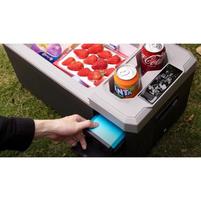 Acopower VX28 12/24/220Volt Akülü/Kablolu 28Litre Kompresörlü Outdoor Oto Buzdolabı + Powerbank + LED Lamba - Görsel 6