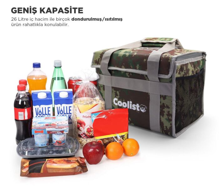 Coolist CL26C 26 Litre Katlanabilir Termos Bez Çanta / Buzluk - Görsel 7