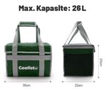 Coolist CL26G 26 Litre Katlanabilir Termos Bez Çanta / Buzluk - Görsel 3