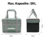 Coolist CL26LG 26 Litre Katlanabilir Termos Bez Çanta / Buzluk - Görsel 3