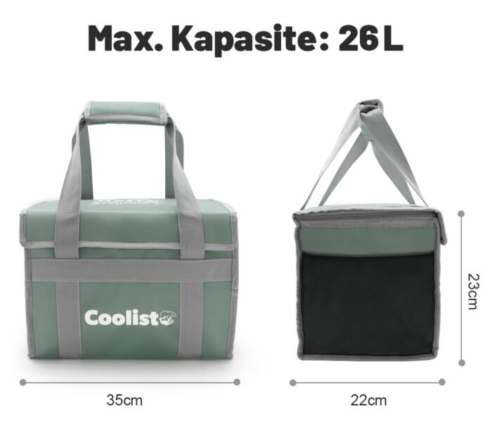 Coolist CL26LG 26 Litre Katlanabilir Termos Bez Çanta / Buzluk - Görsel 3