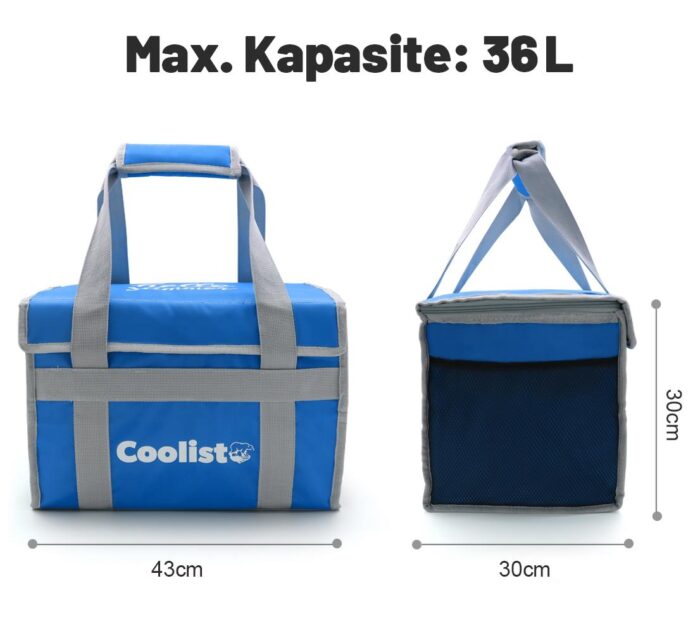 Coolist CL36B 36 Litre Katlanabilir Termos Bez Çanta / Buzluk - Görsel 3