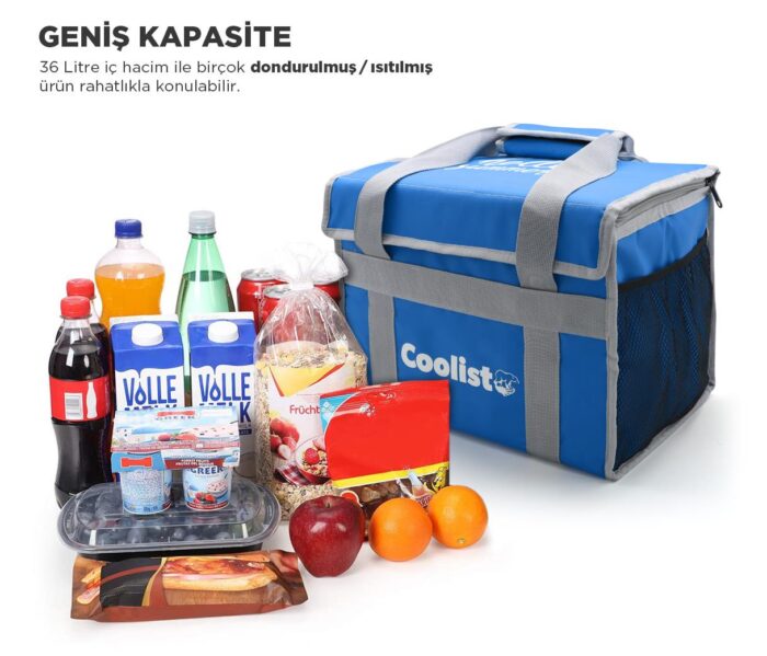 Coolist CL36B 36 Litre Katlanabilir Termos Bez Çanta / Buzluk - Görsel 7