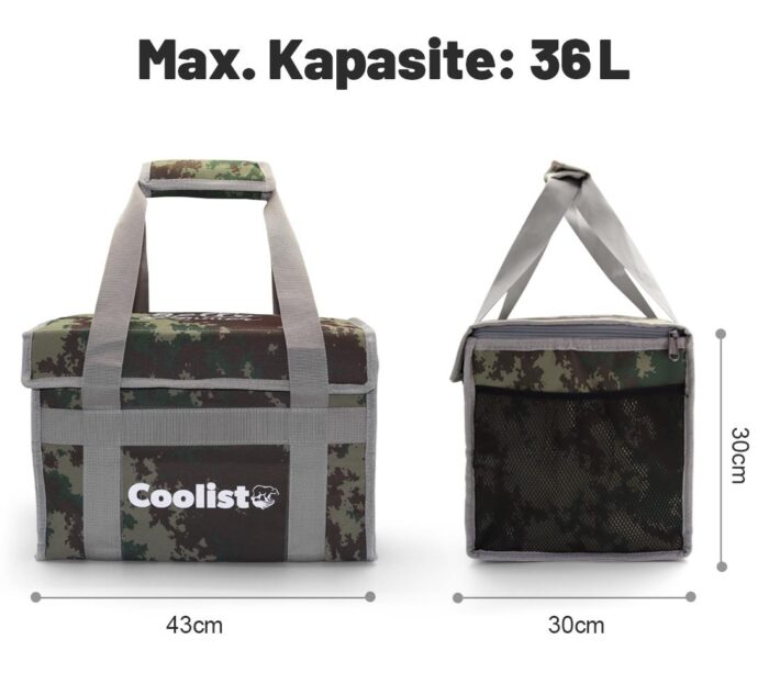 Coolist CL36C 36 Litre Katlanabilir Termos Bez Çanta / Buzluk - Görsel 3