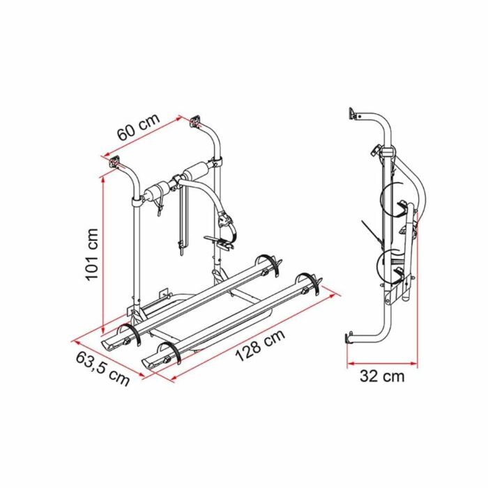 Fiamma Pro İkili Bisiklet Taşıyıcı (Semi Entegre) - Görsel 2