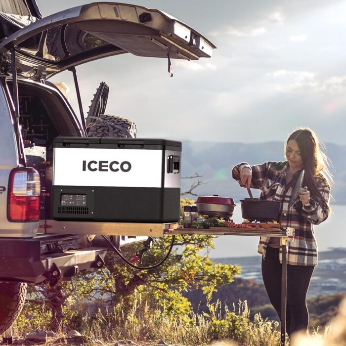 ICECO TCD45 12/24Volt 45 Litre Çift Bölmeli Outdoor Kompresörlü Oto Buzdolabı/Dondurucu - Görsel 3