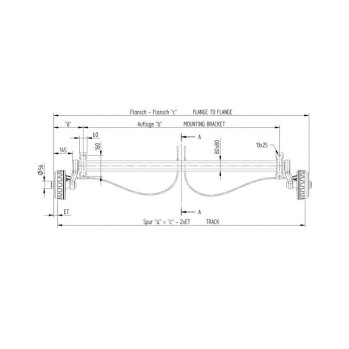 Knott 1050 kg Frenli Dingil (1400mm) - Görsel 3