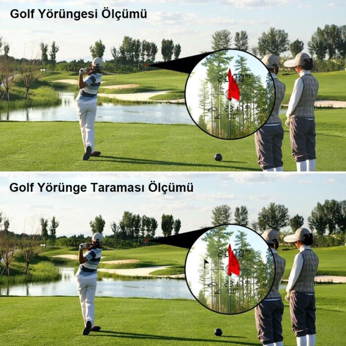 KOBB KBL1000 1Km Profesyonel Optik Dürbünlü Golf Lazer Metre + Hız Tespit Cihazı - Görsel 7