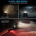 KOBB KB420 12Volt / Şarjlı Li-ion 150 PSI Taşınabilir Dijital Basınç Göstergeli Led Aydınlatmalı Akıllı Lastik Şişirme Pompası + SOS - Görsel 6