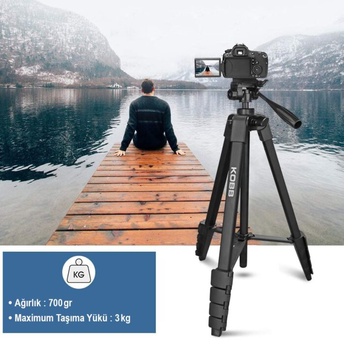 KOBB KBL16T 160CM Su Terazili Profesyonel Alüminyum Lazer Tripod - Görsel 8