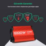 KOBB KBN1000 12V/220V 1000Watt Tam Sinüs Dönüştürücü İnvertör - Görsel 5