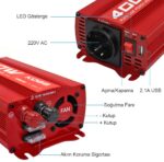 KOBB KBN400 12V/220V 400Watt Tam Sinüs Dönüştürücü İnvertör - Görsel 9