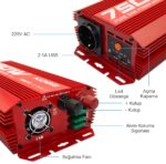 KOBB KBN750 12V/220V 750Watt Tam Sinüs Dönüştürücü İnvertör - Görsel 7