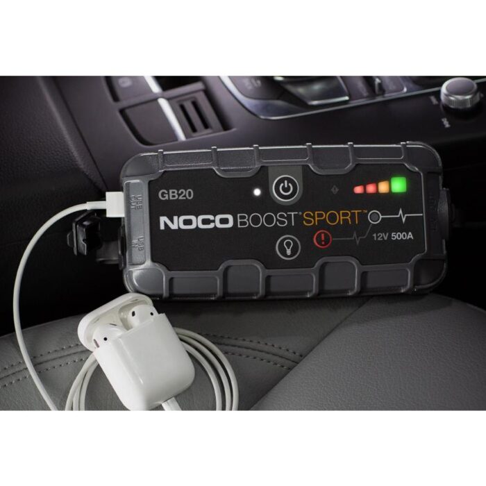 NOCO Genius GB20 12V 500Amp Ultrasafe Lityum Akü Takviye + Powerbank + Led Lamba - Görsel 5