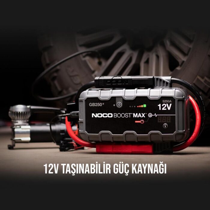 NOCO Genius GB250 12V 5250Amp Ultrasafe Lityum Akü Takviye + Powerbank + Led Lamba - Görsel 7