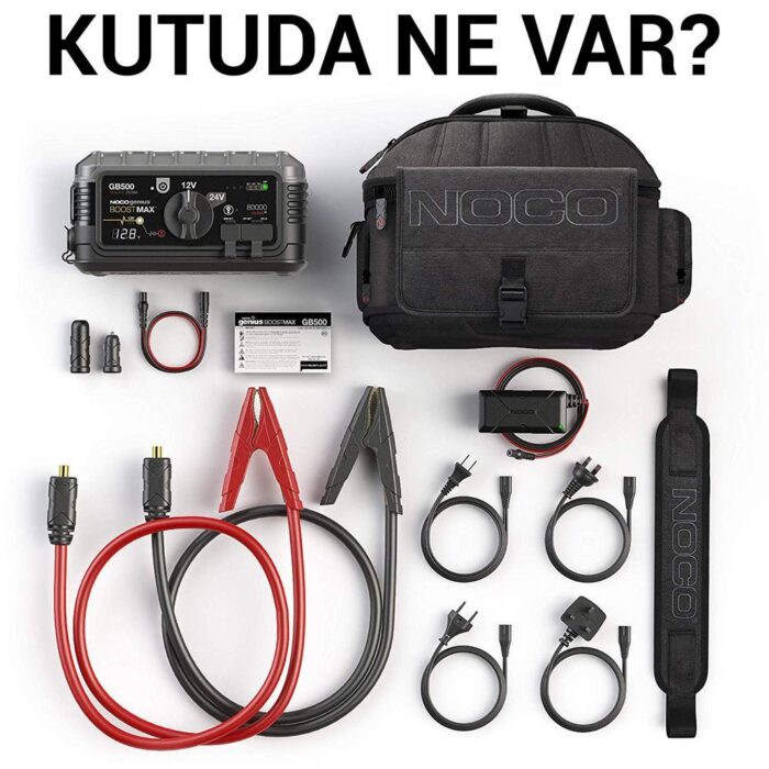 NOCO Genius GB500 12V/24V 6250Amp Ultrasafe Lityum Akü Takviye + Powerbank + Led Lamba - Görsel 8