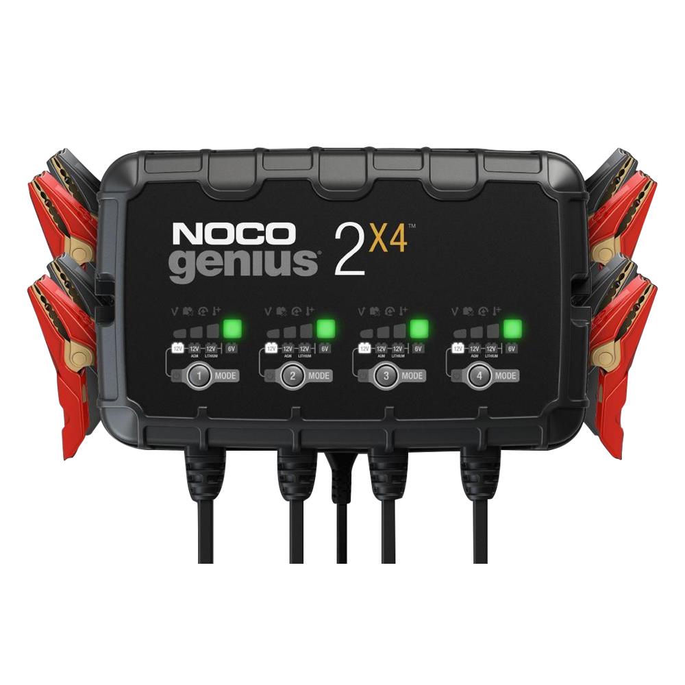 noco-genius2x4-6v-12v-40a-coklu-4-lu-akilli-aku-sarj-ve-aku-bakim-desulfator-12616 NOCO GENIUS2X4 6V/12V 40A Çoklu/4’Lü Akıllı Akü Şarj ve Akü Bakım/Desülfatör - Görsel 1