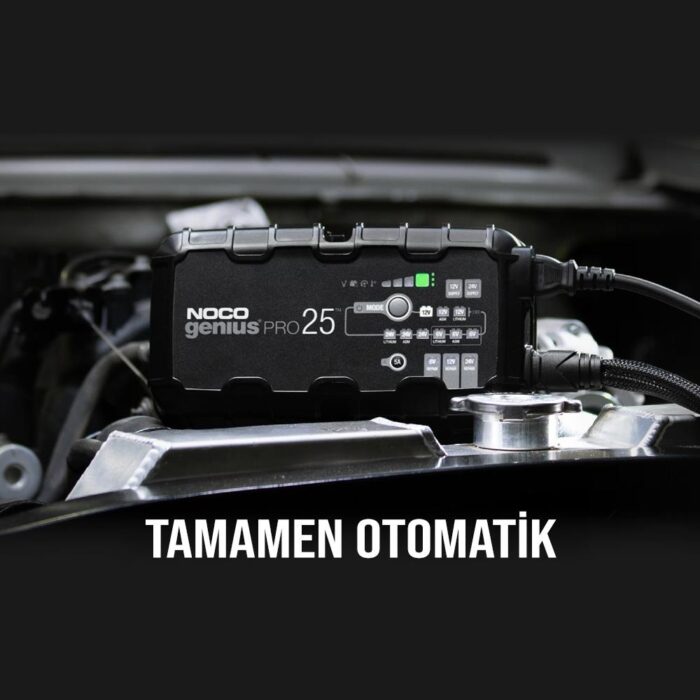 NOCO GENIUSPRO25 6V/12V/24V 1000A Akıllı Akü Şarj ve Akü Bakım/Desülfatör/Power Supply - Görsel 10
