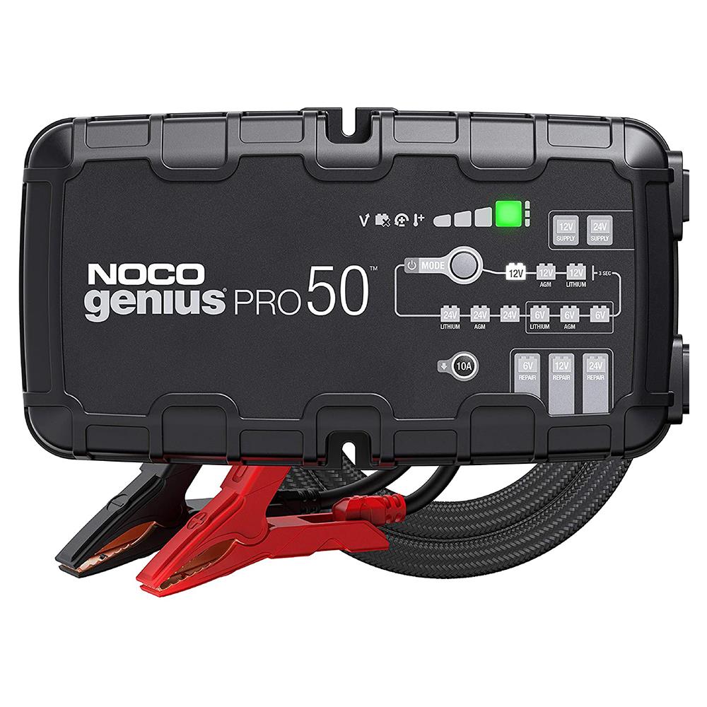 noco-geniuspro50-6v-12v-24v-1000a-akilli-aku-sarj-ve-aku-bakim-desulfator-power-supply-13663 NOCO GENIUSPRO50 6V/12V/24V 1000A Akıllı Akü Şarj ve Akü Bakım/Desülfatör/Power Supply - Görsel 1