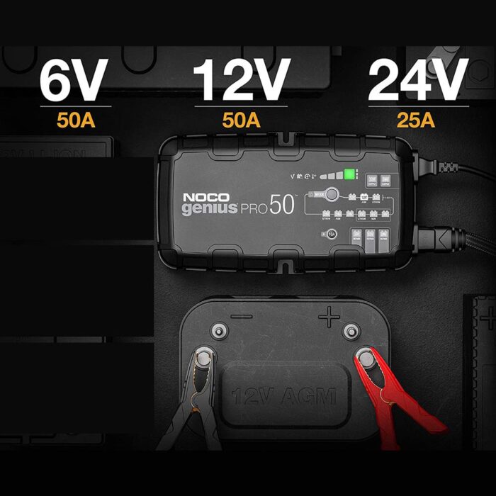 NOCO GENIUSPRO50 6V/12V/24V 1000A Akıllı Akü Şarj ve Akü Bakım/Desülfatör/Power Supply - Görsel 7