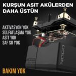 NOCO NLP14 12V 4Ah. 51Wh Li-İon Motosiklet Aküsü CCA 500A LiFeP04 - Görsel 3