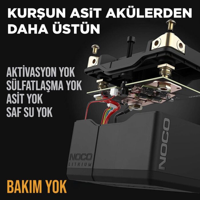 NOCO NLP14 12V 4Ah. 51Wh Li-İon Motosiklet Aküsü CCA 500A LiFeP04 - Görsel 3