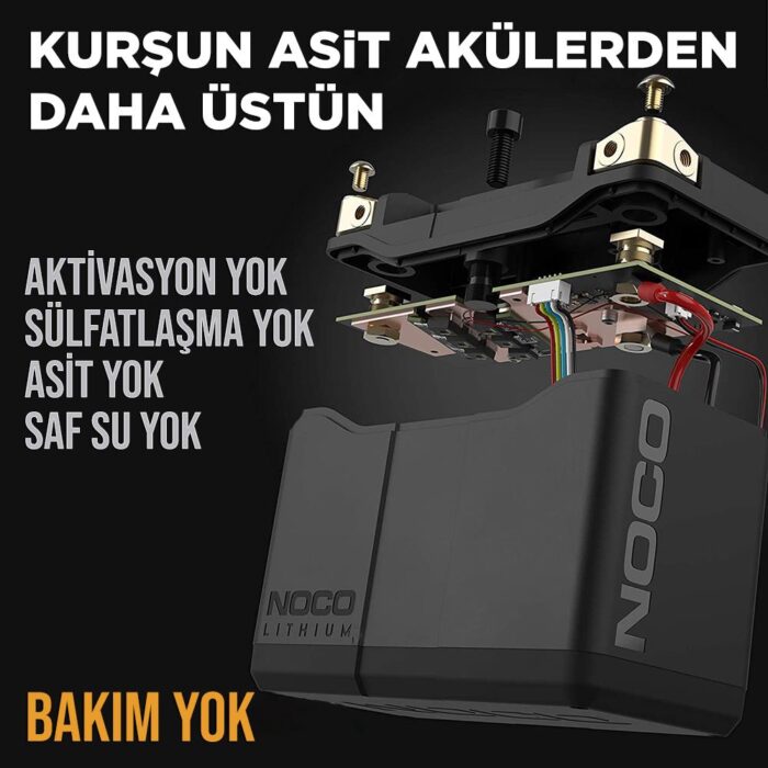 NOCO NLP20 12V 7Ah. 90Wh Li-İon Motosiklet Aküsü CCA 600A LiFeP04 - Görsel 3