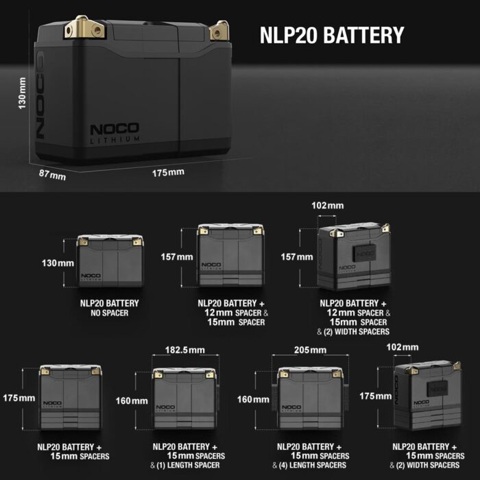 NOCO NLP20 12V 7Ah. 90Wh Li-İon Motosiklet Aküsü CCA 600A LiFeP04 - Görsel 7