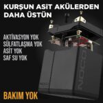 NOCO NLP30 12V 8Ah. 100Wh Li-İon Motosiklet Aküsü CCA 700A LiFeP04 - Görsel 3