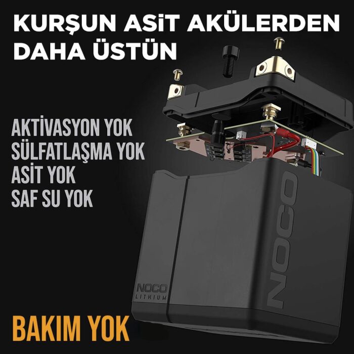 NOCO NLP30 12V 8Ah. 100Wh Li-İon Motosiklet Aküsü CCA 700A LiFeP04 - Görsel 3