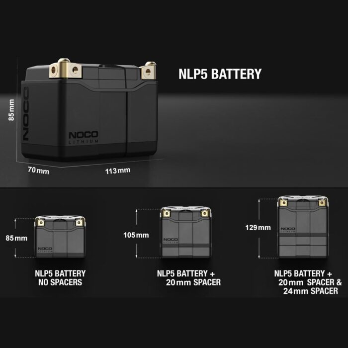NOCO NLP5 12V 2Ah. 26Wh Li-ion Motosiklet Aküsü CCA 250A LiFeP04 - Görsel 7