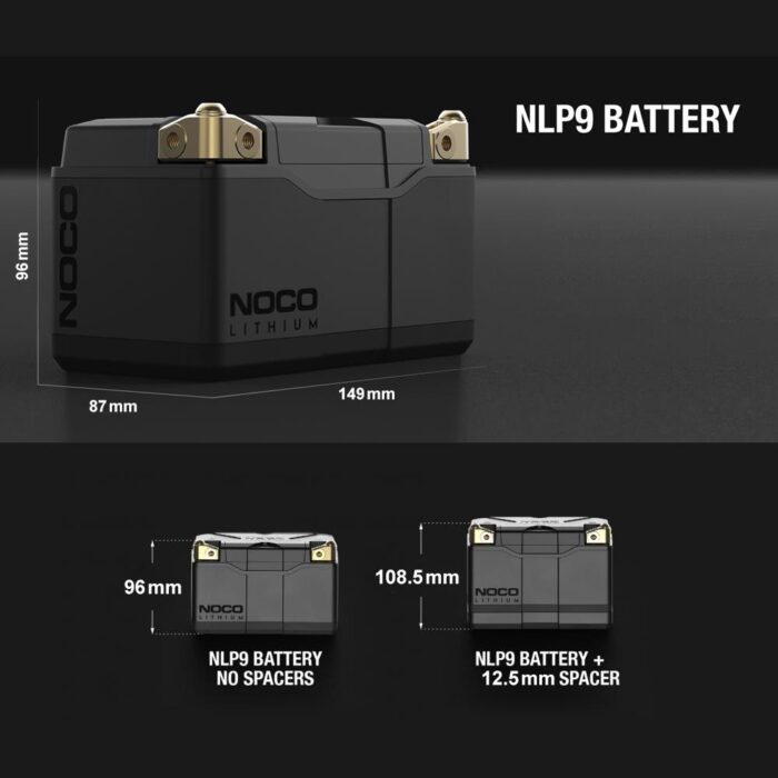 NOCO NLP9 12V 3Ah. 38Wh Li-İon Motosiklet Aküsü CCA 400A LiFeP04 - Görsel 7