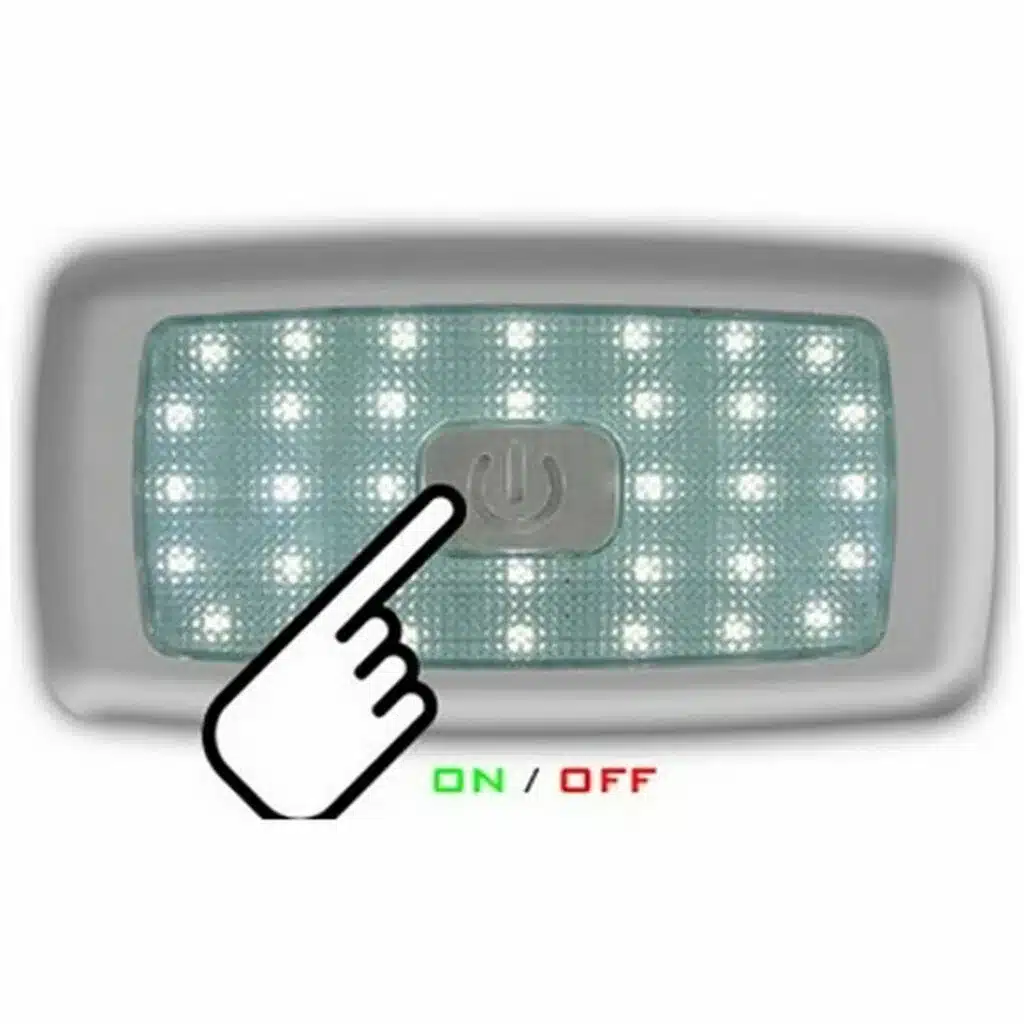 sanel-12v-tavan-lambasi-34-ledli-dokunmatik-beyaz-13570__0367876310914330 SANEL 12V TAVAN LAMBASI 34 LEDLİ DOKUNMATIK BEYAZ (135*70) - Görsel 1