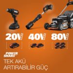 WORX WA3551 20Volt 2.0Ah. Li-ion PowerShare Yedek Akü - Görsel 6