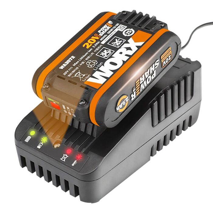 WORX WA3601 20Volt 2.0Ah. PowerShare Li-ion Akü ve Akü Şarj Cihazı - Görsel 2
